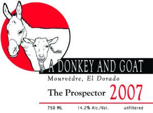 2017 Donkey & Goat Mouverdre label
